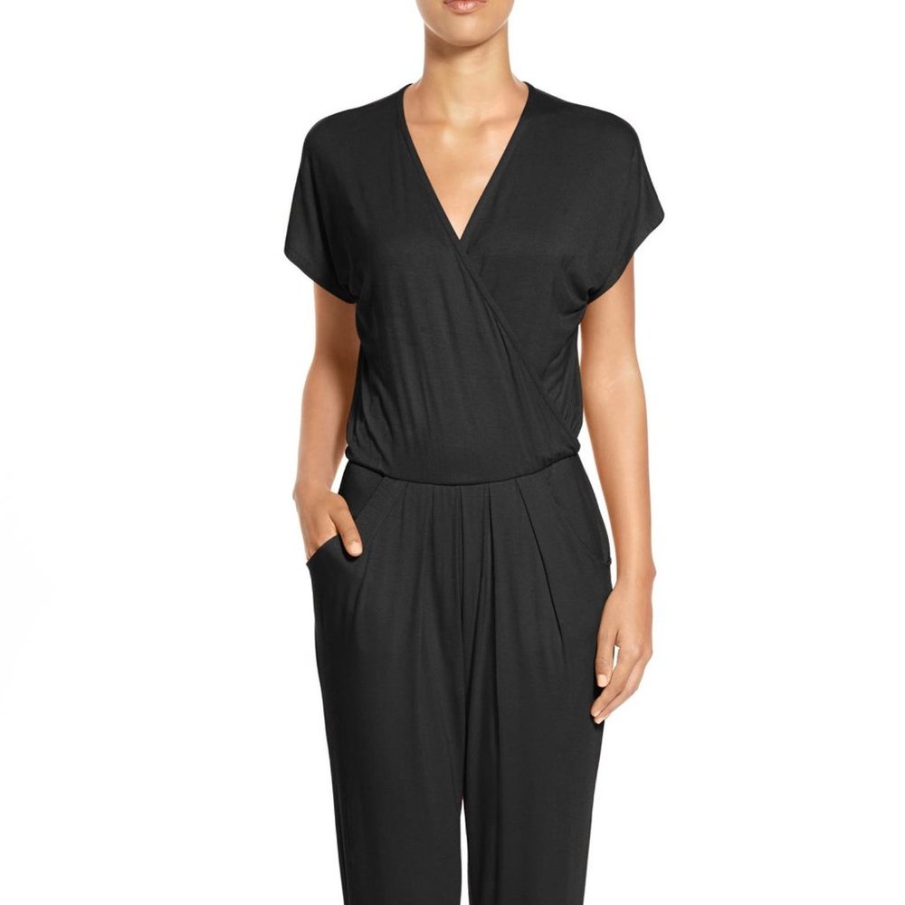 NWOT, Short Sleeve Wrap Top Jumpsuit LOVEAPPELLA